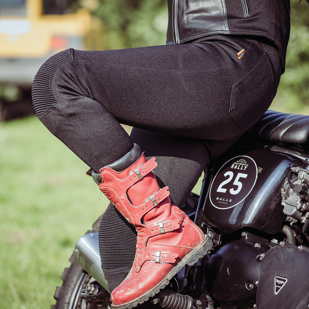 MotoGirl Sherrie Leggings - Black - FREE Delivery